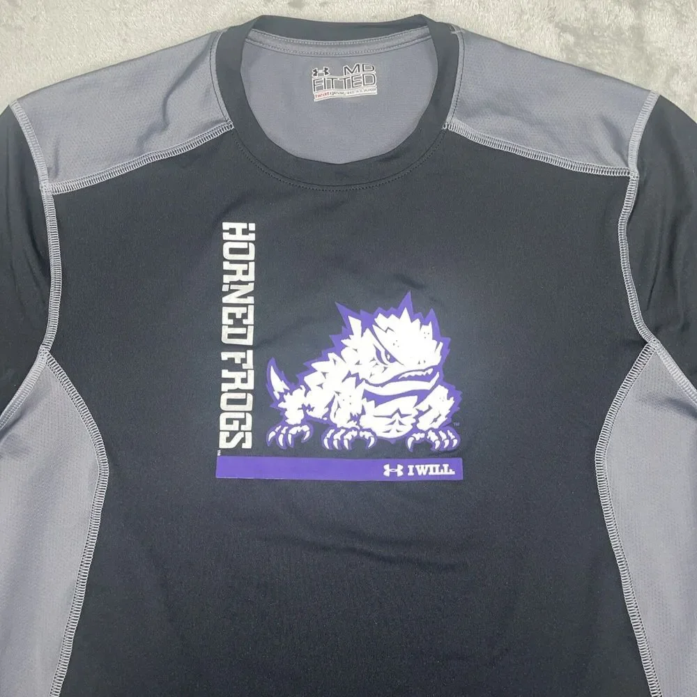 Under Armour‎ Heat Gear Compression TCU Horned Frogs Medium NWOT
